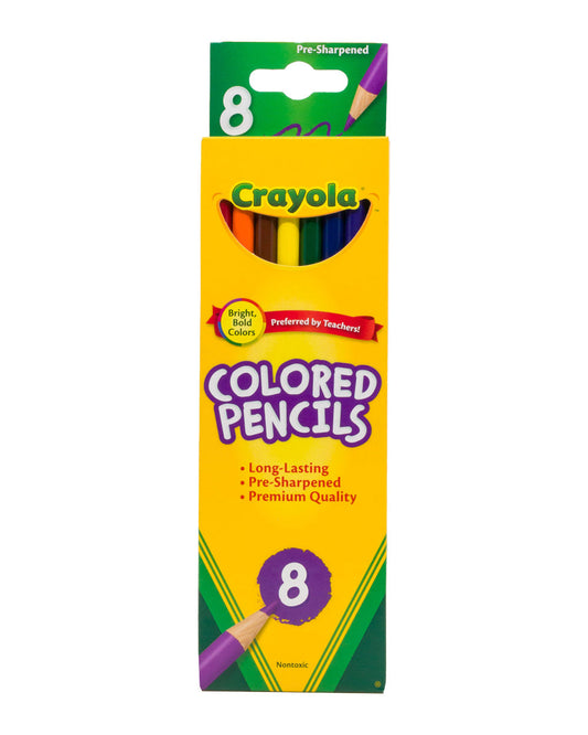 Crayola 8 Count Colored Pencils Long