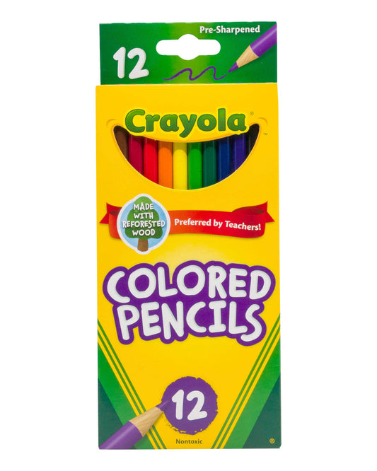 Crayola 12 Count Colored Pencils Long