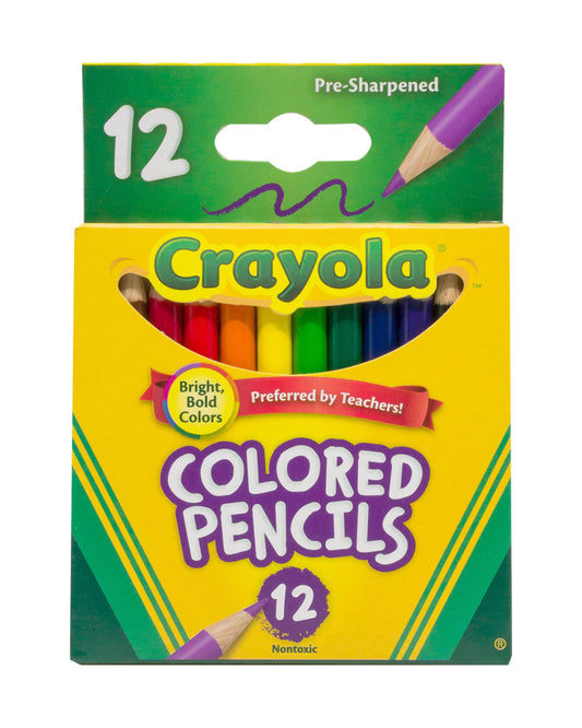 Crayola 12 Count Colored Pencils Short
