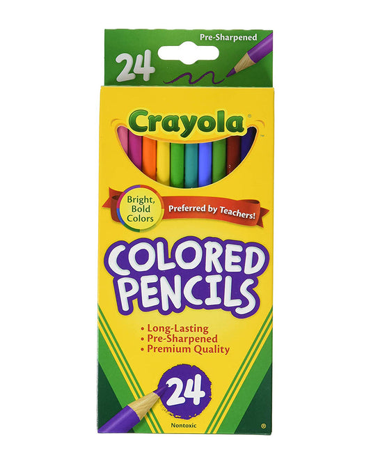 Crayola 24 Count Colored Pencils Long