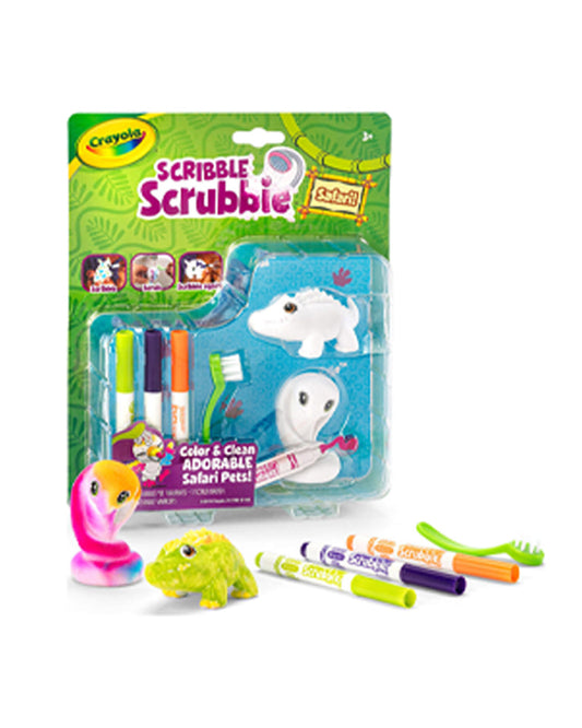 Crayola 2 Count Scribble Scrubbie Safari Pack 1 Croc & Cobra