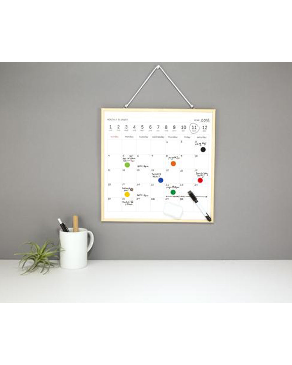 Kikkerland White Board Calendar Large