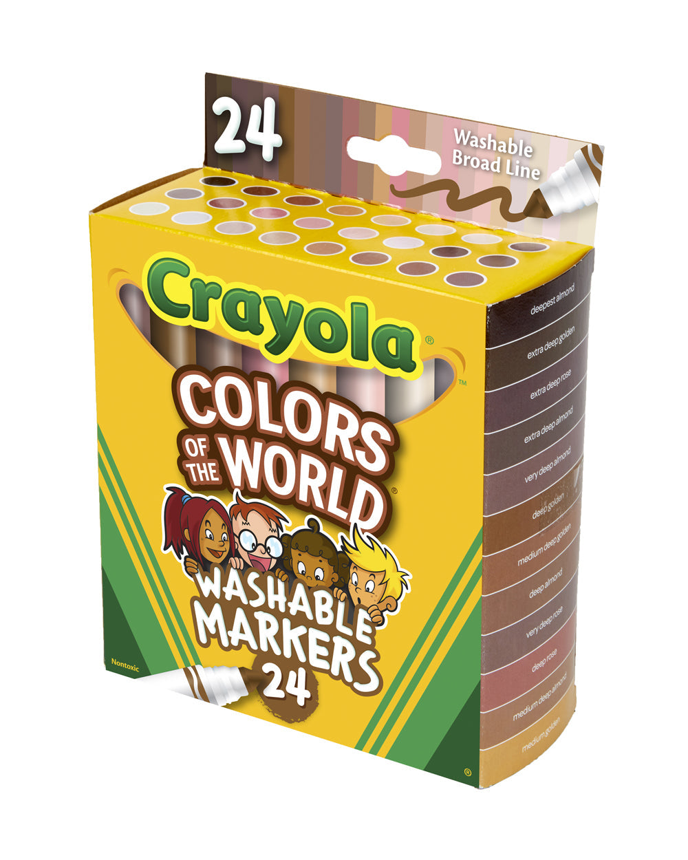 Crayola Colors of the World Washable Markers Pack of 24