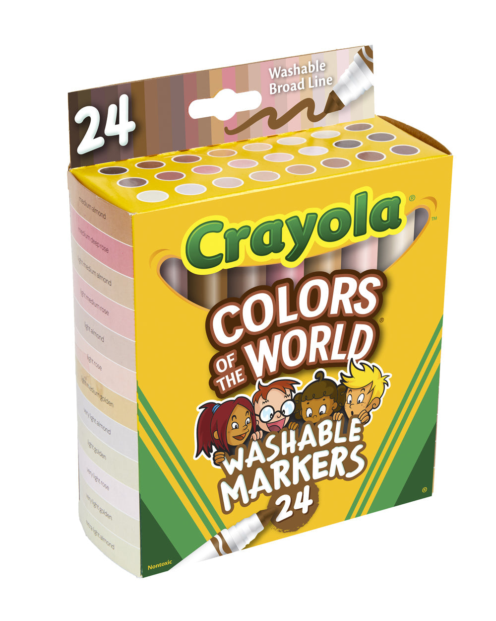 Crayola Colors of the World Washable Markers Pack of 24