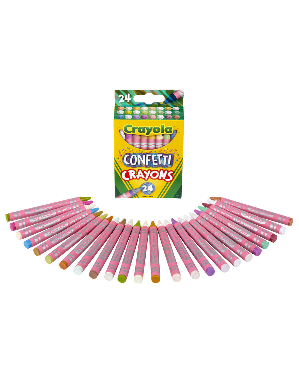 Crayola Confetti Crayons Pack of 24