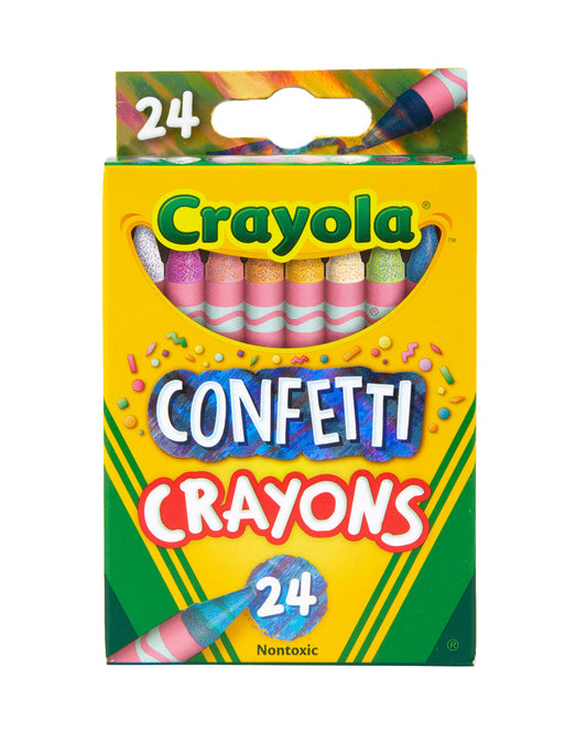 Crayola Confetti Crayons Pack of 24