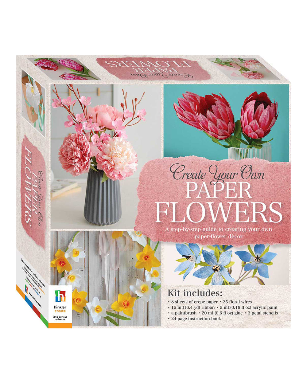 Hinkler Create Your Own Paper Flowers Box Set