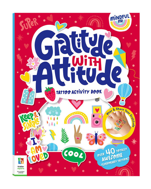 Hinkler Mindful Me Gratitude with Attitude Tattoo Activity Book