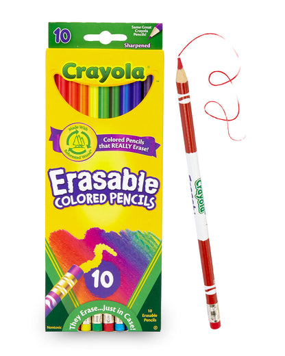 Crayola Erase ColorPencils Pack of 10