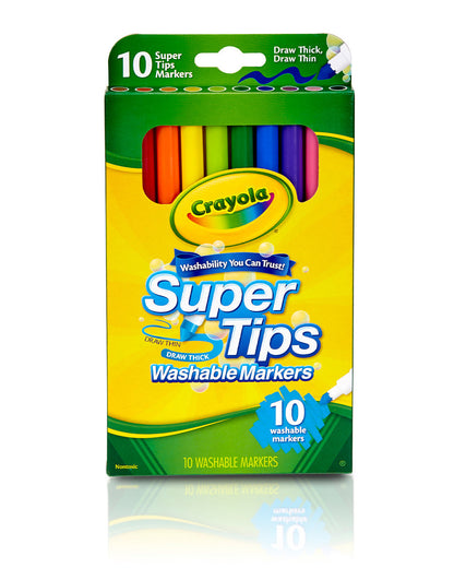 Crayola Washable Super Tips Markers Pack of 10