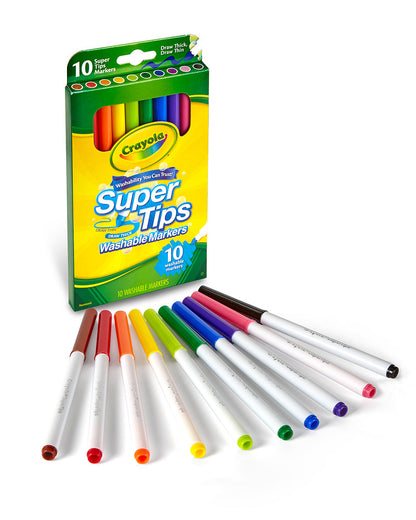 Crayola Washable Super Tips Markers Pack of 10