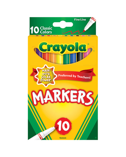 Crayola 10 Pieces Classic Fine Line Color Max Markers