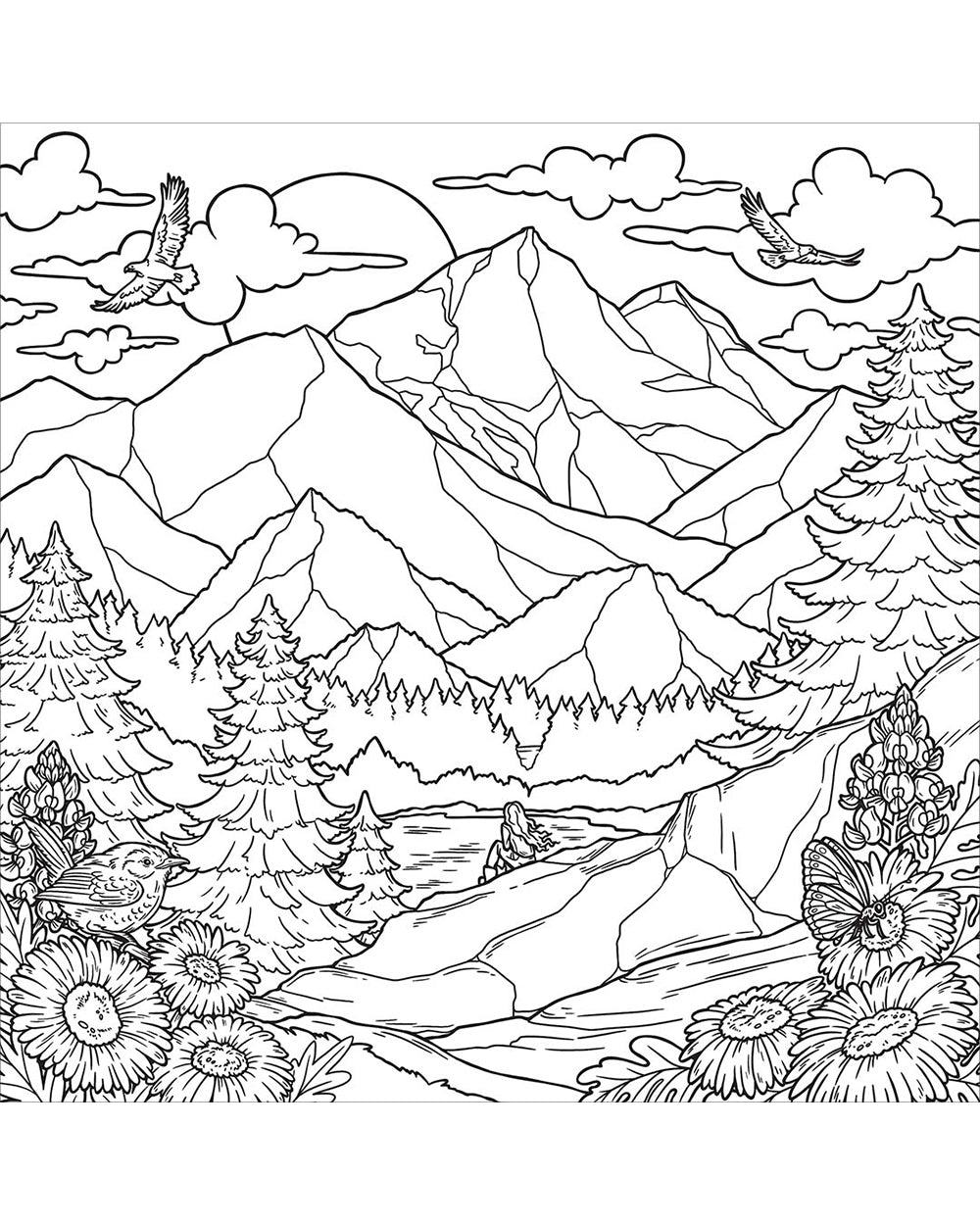 Hinkler Art Maker Wild & Free Coloring Book