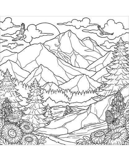 Hinkler Art Maker Wild & Free Coloring Book