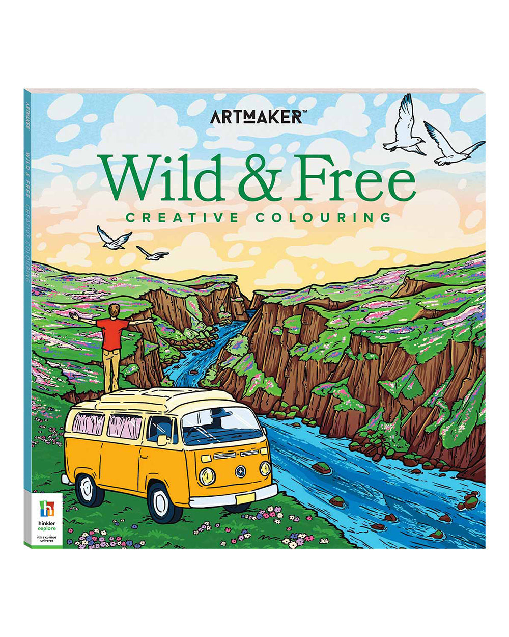 Hinkler Art Maker Wild & Free Coloring Book