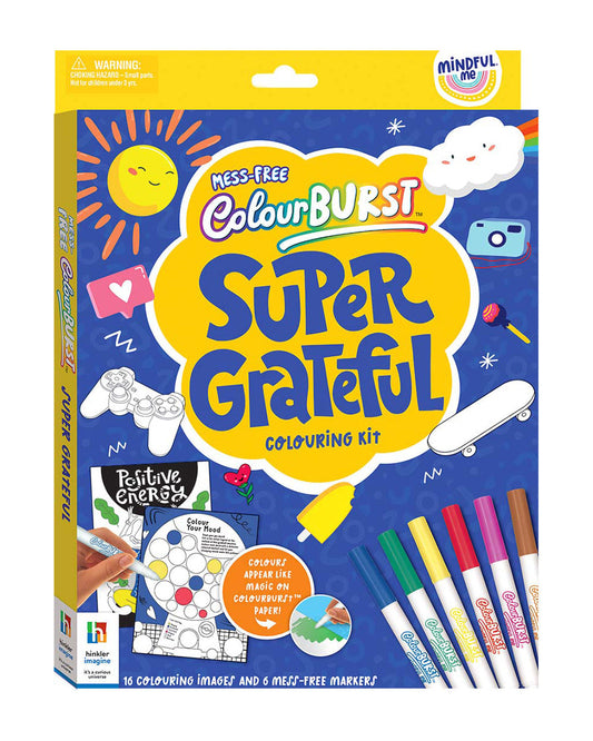 Hinkler Mindful Me Color Burst Super Grateful Coloring Kit
