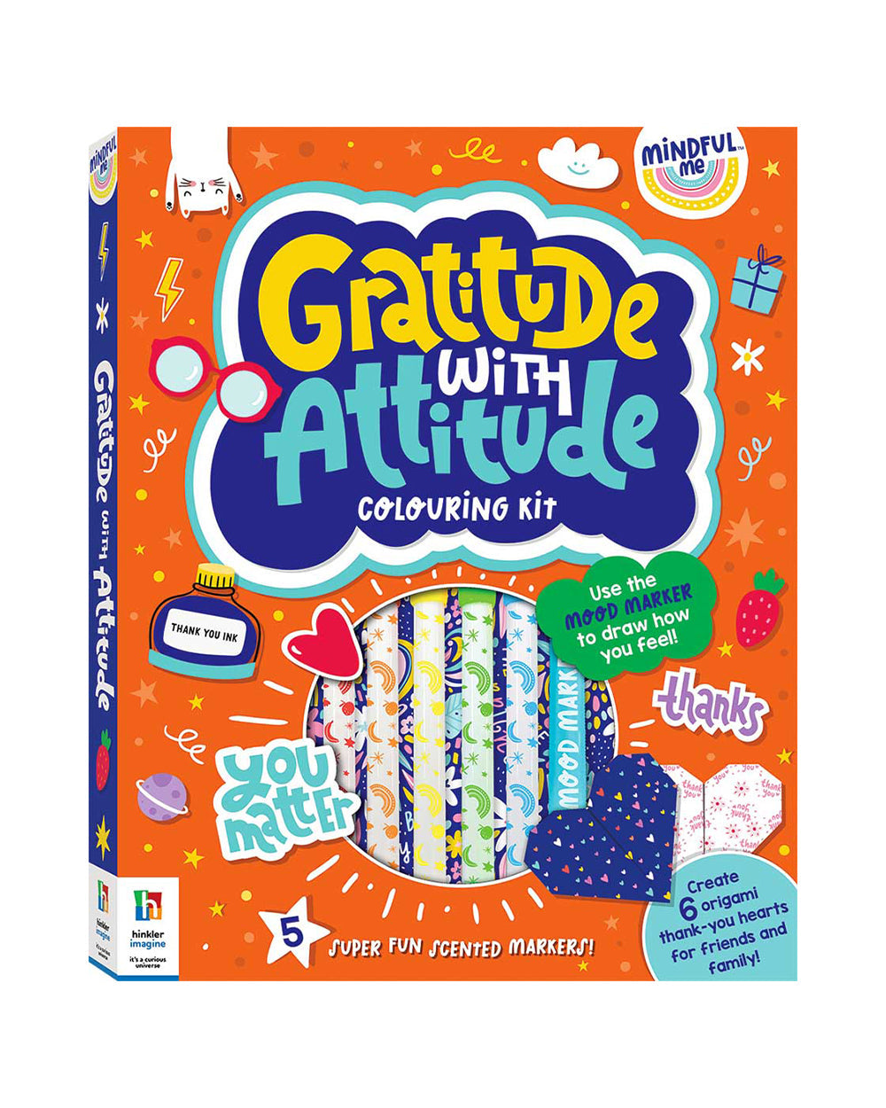 Hinkler Mindful Me Gratitude with Attitude Coloring Kit