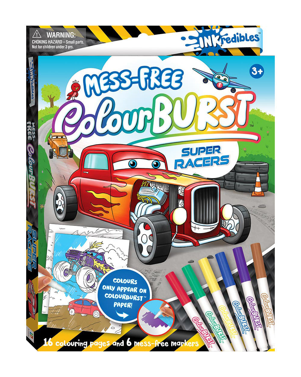 Hinkler Inkredibles Super Racers Color Burst