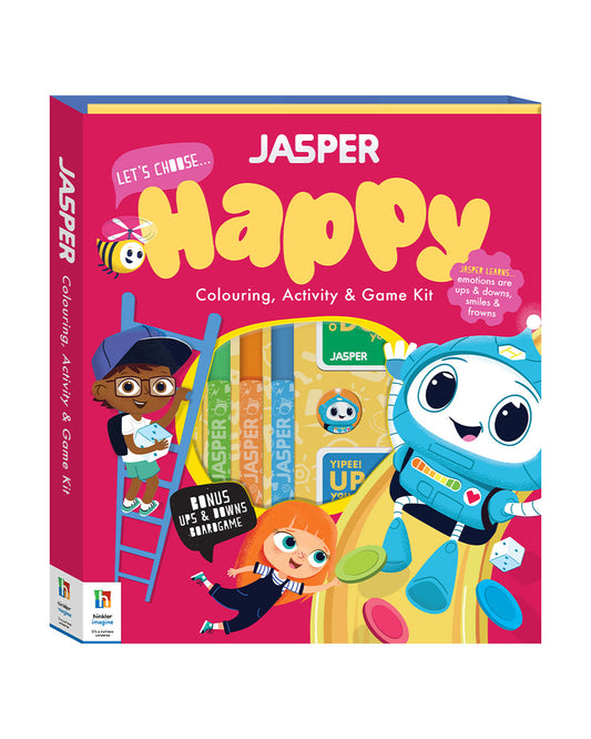 Hinkler Jasper Lets Choose Happy Coloring Activity & Game Kit