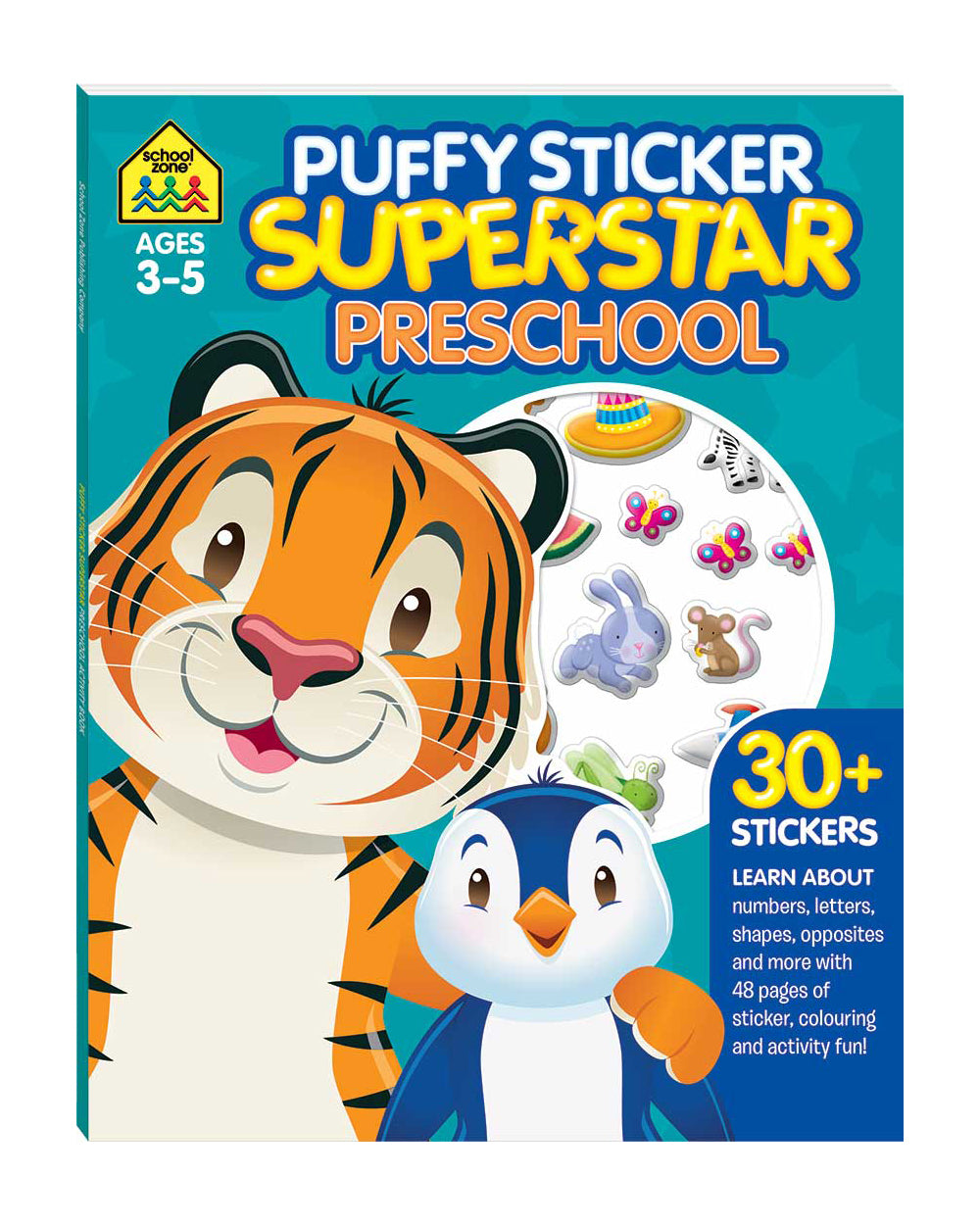 Hinkler School Zone Puffy Sticker Superstar Preschool