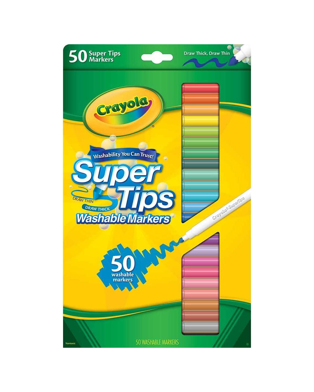 Crayola Washable Super Tips Markers Pack of 50 – Let's Create