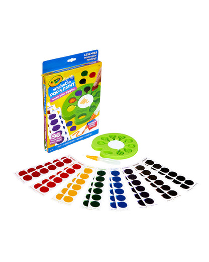 Crayola Pop & Paint Washable Watercolor Palette