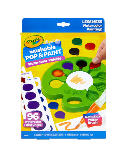 Crayola Pop & Paint Washable Watercolor Palette