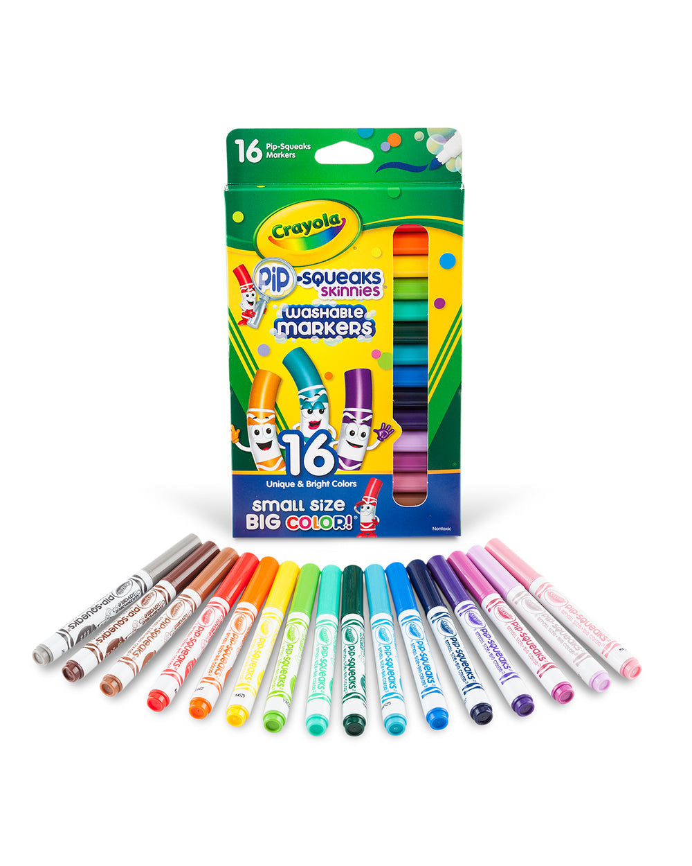 Crayola Washable Pip Squeaks Skinnies Markers Pack of 16