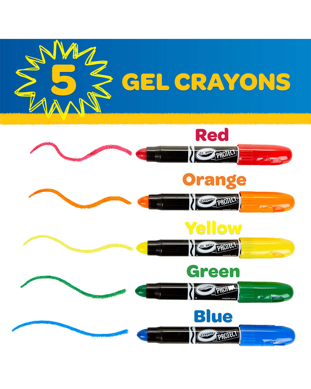 Crayola Crayola Project Gel Crayons Pack of 5