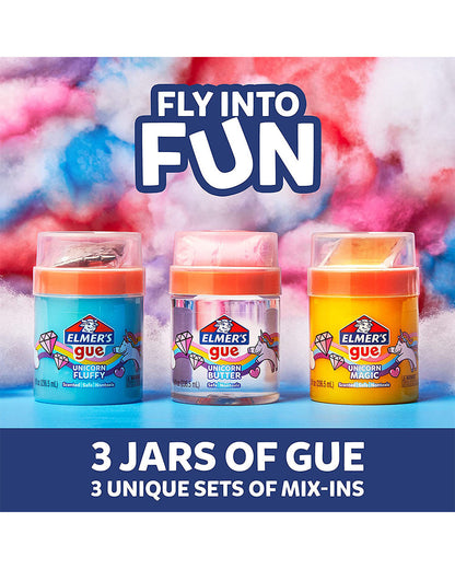 Elmer’s Gue Premade Slime Unicorn Dream Slime Kit Pack of 3