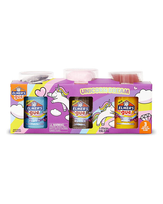 Elmer’s Gue Premade Slime Unicorn Dream Slime Kit Pack of 3