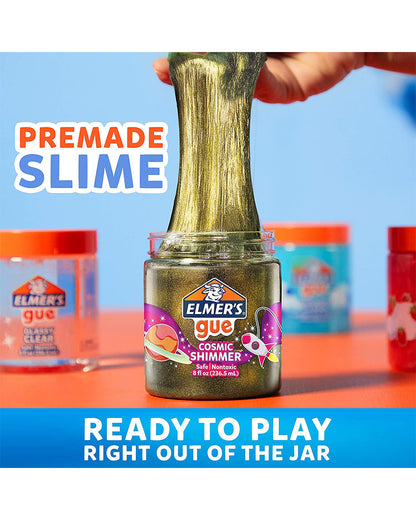 Elmer's Gue Premade Slime Cosmic Shimmer Glitter Slime Pack of 3