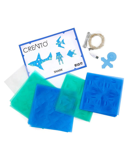 Thames & Kosmos Creatto Shark Light Up Crafting Puzzle Kit