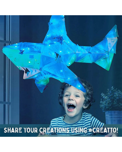 Thames & Kosmos Creatto Shark Light Up Crafting Puzzle Kit