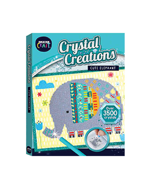 Hinkler Curious Craft Crystal Creations Cute Elephant