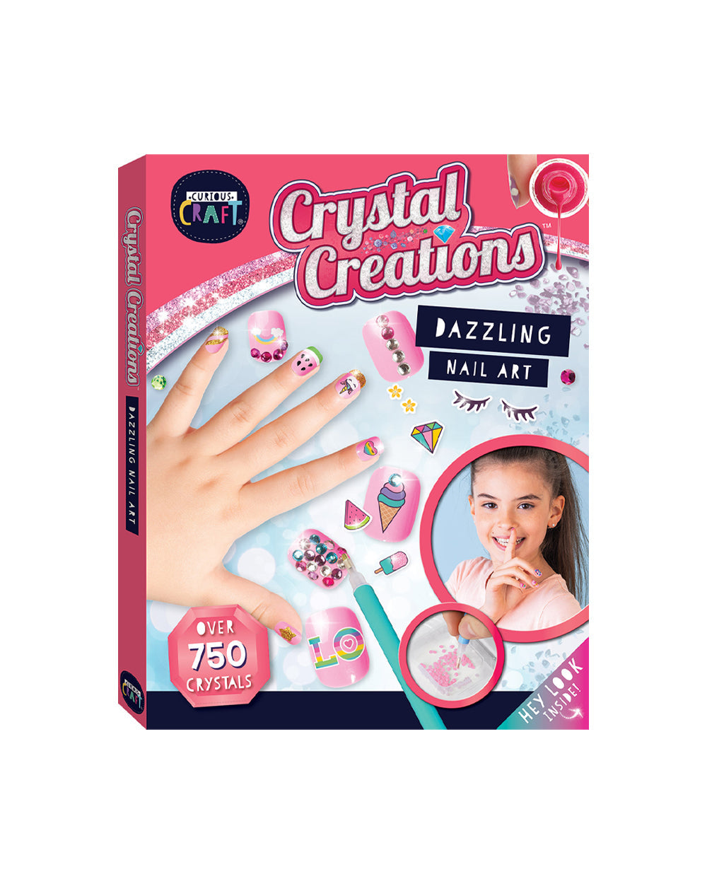 Hinkler Curious Craft Crystal Creations Dazzling Nail Art