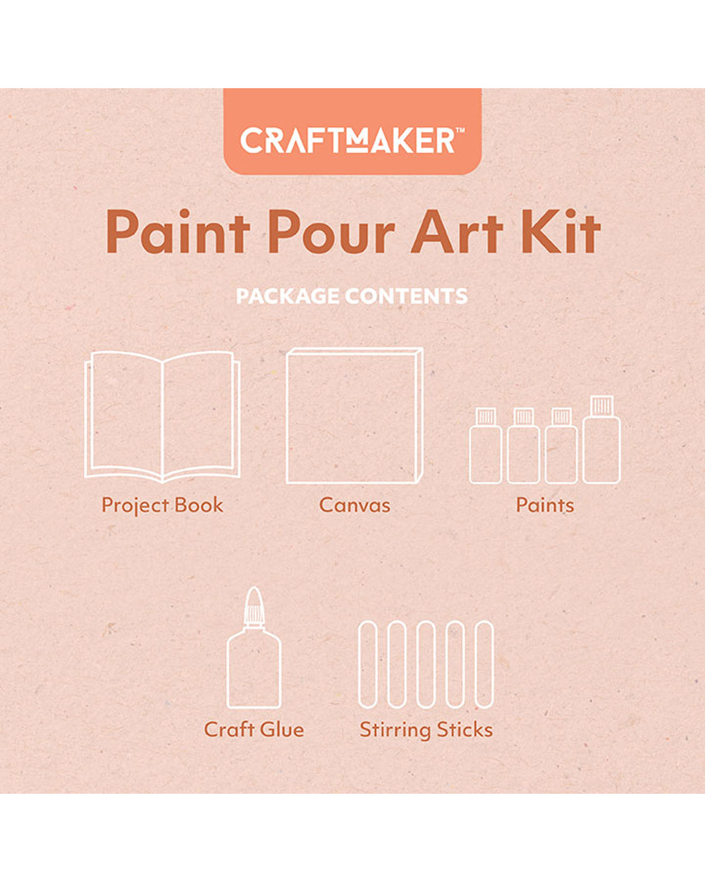 Hinkler Craft Maker Paint Pour Art Kit