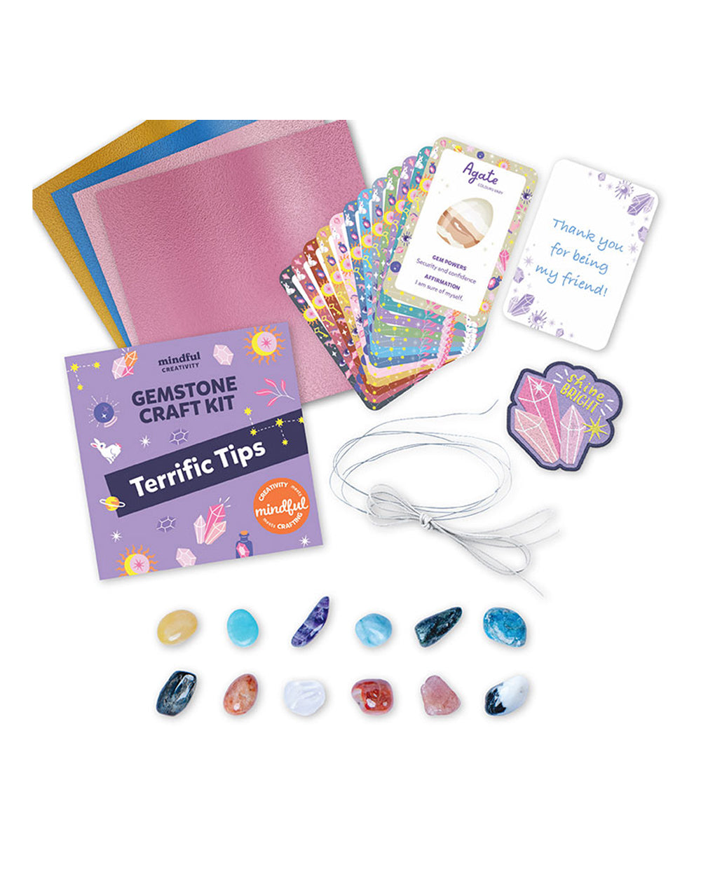 Hinkler Mindful Creativity Gemstone Craft Kit Junior Explorers