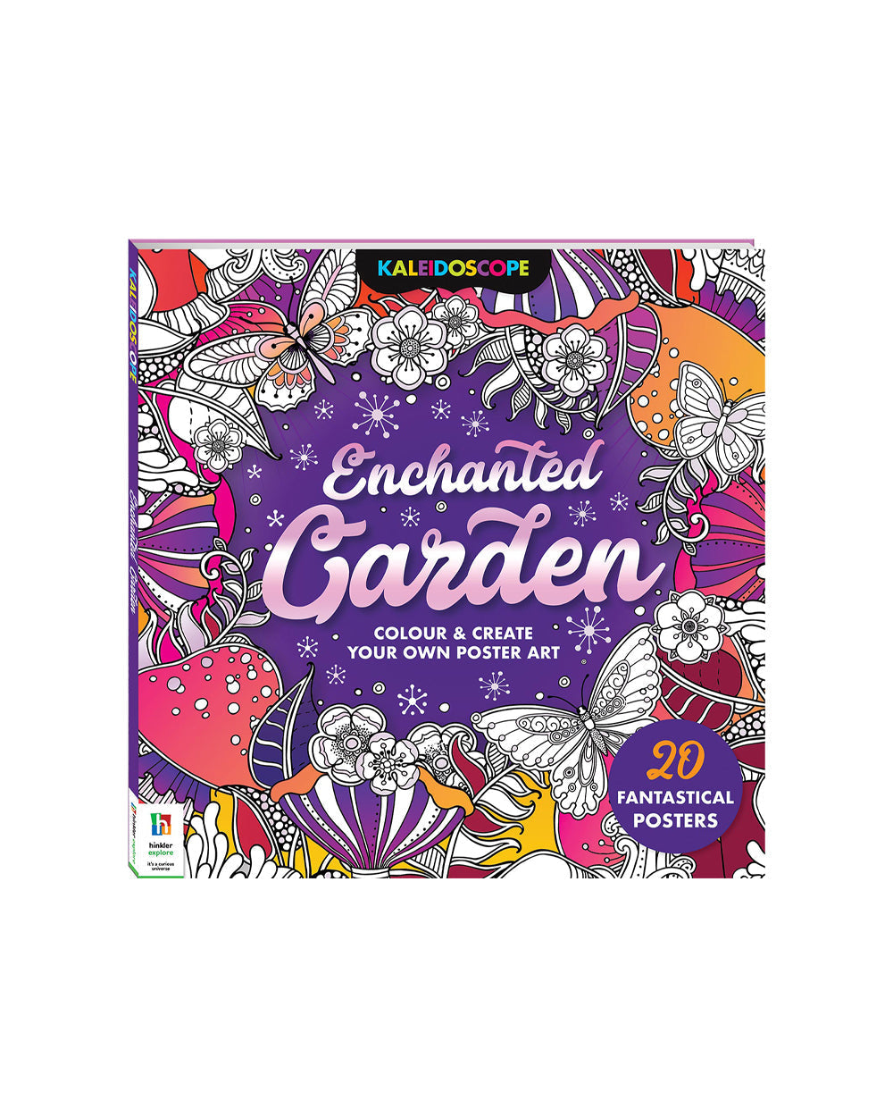 Hinkler Kaleidoscope Coloring Enchanted Garden