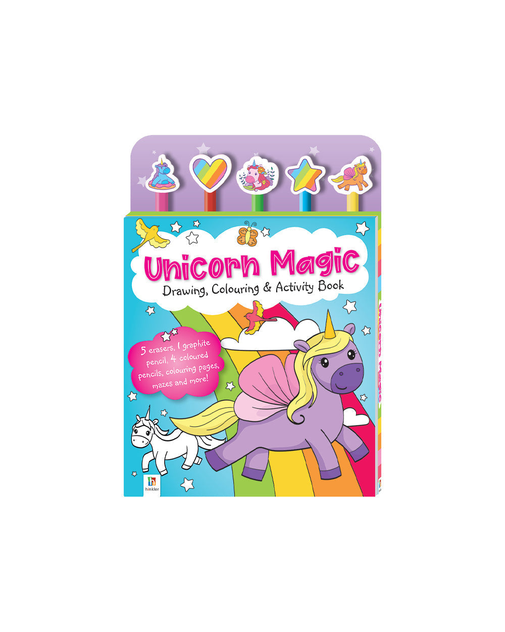 Hinkler Unicorn Magic Drawing Coloring & Activity Book Kaleidoscope