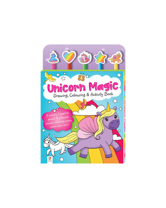 Hinkler Unicorn Magic Drawing Coloring & Activity Book Kaleidoscope