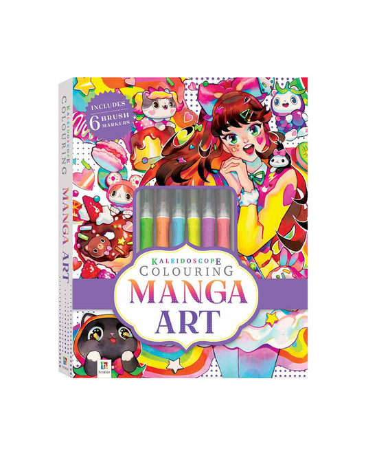 Hinkler Kaleidoscope Coloring Kit Manga Art