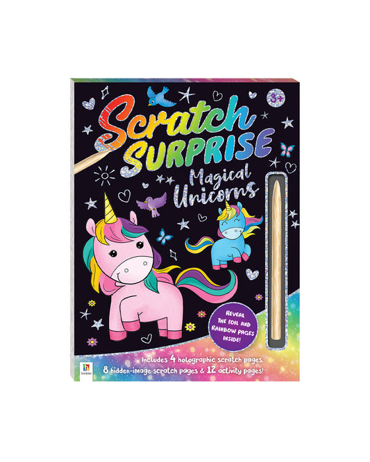 Hinkler Scratch Surprise Magical Unicorns Kaleidoscope