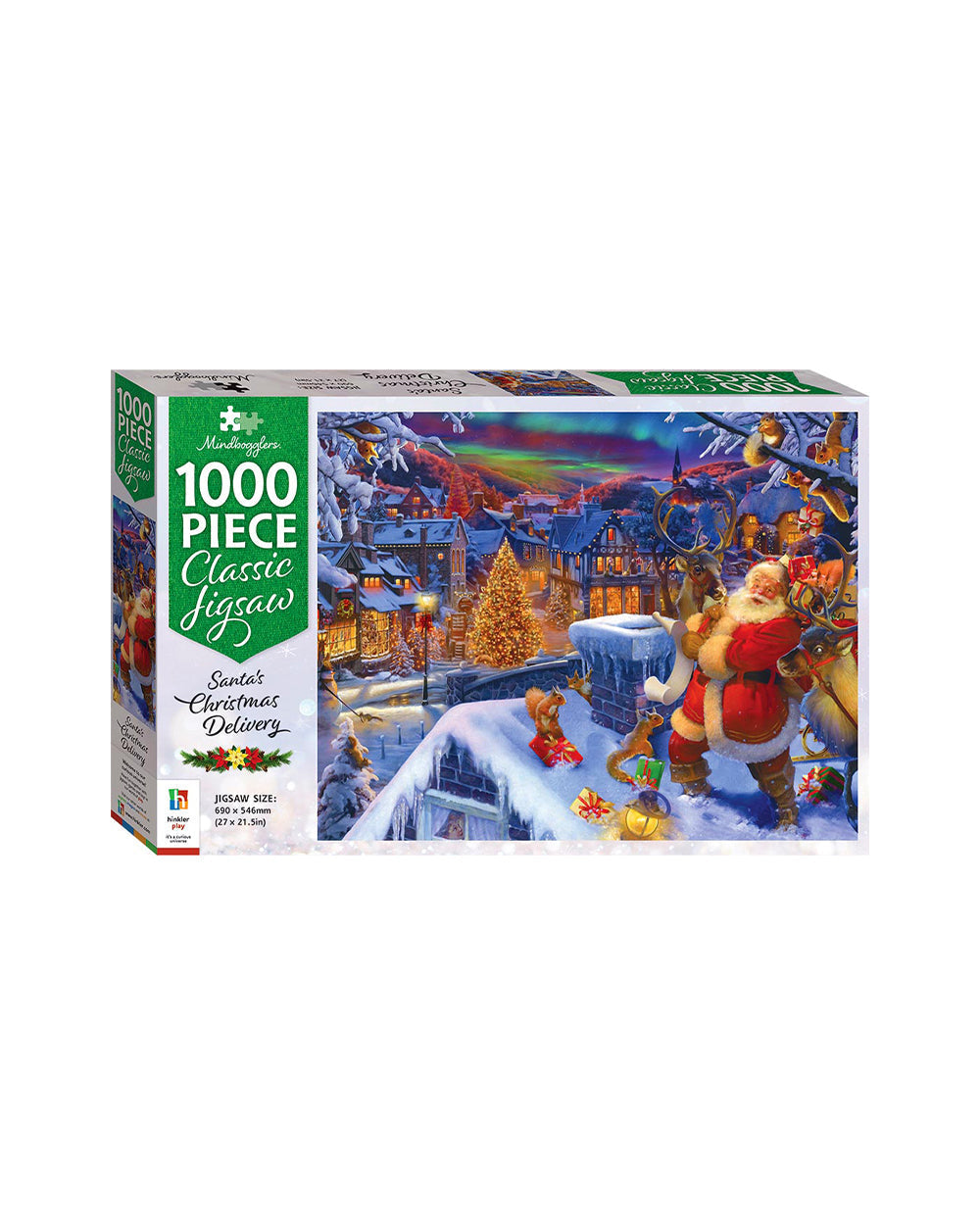 Hinkler Santa's Christmas Delivery 1000 Pieces Jigsaw Mindbogglers