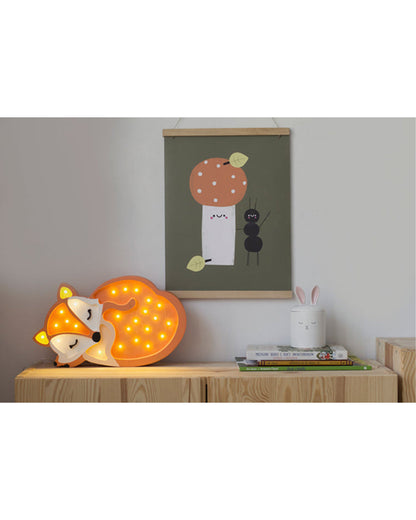 Little Lights Fox Lamp Wild Orange