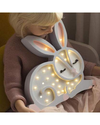 Little Lights Bunny Lamp Snow White