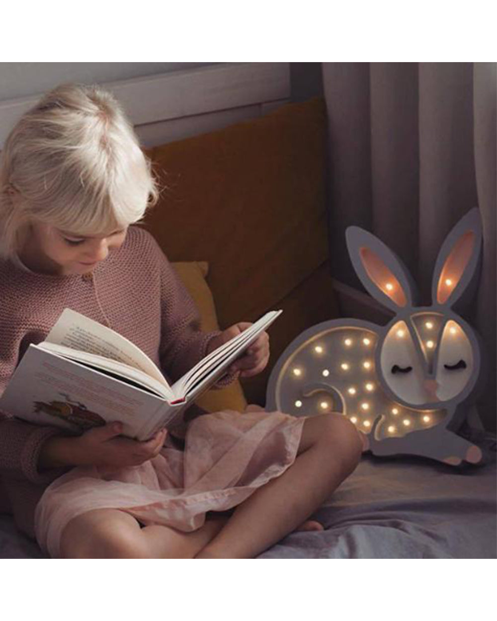 Little Lights Bunny Lamp Snow White