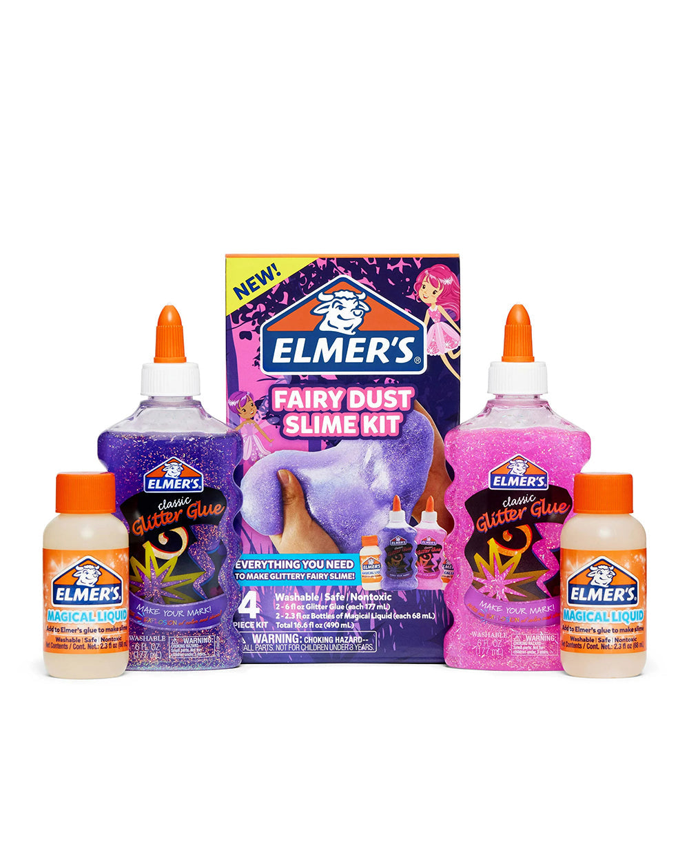 Elmer's Fairy Dust Slime Kit Pack of 4