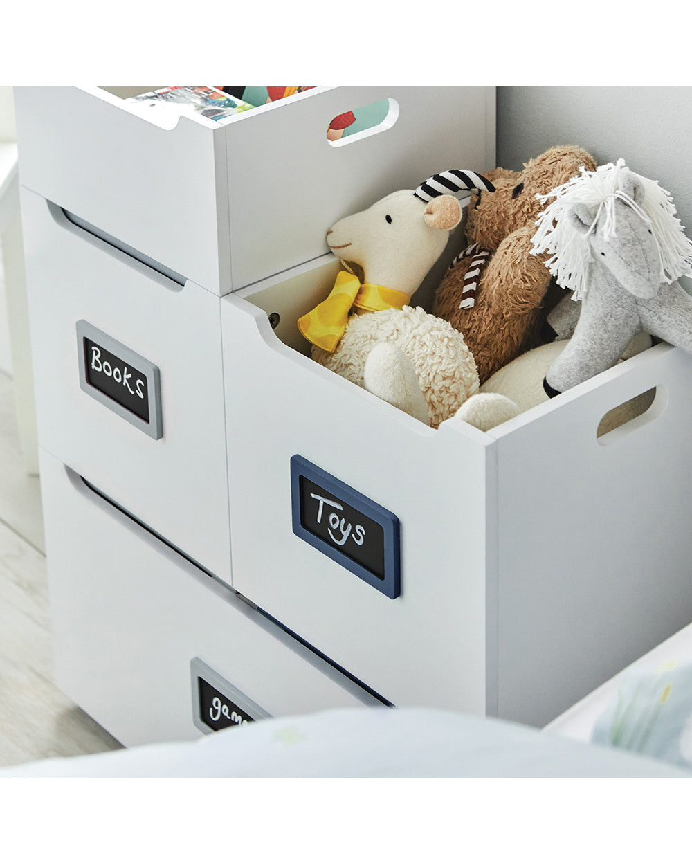 Great Little Barbican Toy Storage Box White