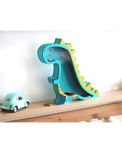 HenkiUp Dinosaur Piggy Bank Green